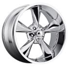 B/G Rod Works Old School Wheel 17"x7" Chrome Mustang 1965-1973