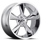 B/G Rod Works Old School Wheel 17"x8" Chrome Mustang 1965-1973