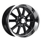 US Mags 17"X7" Rambler Wheel Mustang 65-73 Gloss Black W/ Diamond Cut Lip