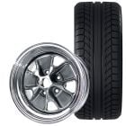 Scott Drake Styled Steel Wheel And Tire Package 14"x7" Mustang 1965-1967