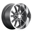 US Mags 17"X7" Rambler Wheel Mustang 65-73 Textured Gray W/ Diamond Cut Lip