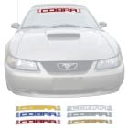 Graphic Express Windshield Banner 'Cobra' With Snake Logos