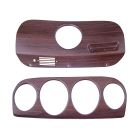 Scott Drake Deluxe Walnut Woodgrain Dash Inserts Pair Mustang 69