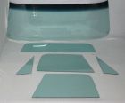 Complete Glass Kit 6-Piece Green-Tinted With Shaded Windshield For Large Deluxe Rear Window Chevrolet C10 1967