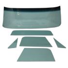 Complete Glass Kit 6-Piece Green-Tinted With Shaded Windshield For Large Deluxe Rear Window Chevrolet C10 1968-1972