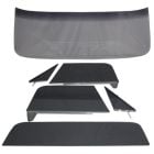 Glass Kit 6-Piece Smoked Tinted/Shaded With Vent/Door Assemblies And Small Rear Glass Chevrolet C10 1968-1972