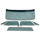Glass Kit 6-Piece Green Tinted/Shaded With Vent/Door Assemblies And Small Rear Glass Chevrolet C10 1968-1972