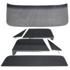 Complete Glass Kit 6-Piece Smoked/Shaded With Vent/Door Assemblies And Deluxe Back Glass Chevrolet C10 1968-1972