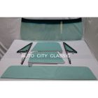 Glass Green Tinted And Shaded 6-Piece Kit With Full Vent Assemblies And Small Back Glass Chevrolet C10 1968-1972