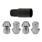 Gorilla Locking Lug Nut With Key Factory Bulge Chrome Set Mustang 15-26