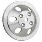 CJ Classic Trucks 1-Groove Water Pump Pulley Aluminum Satin For Short Water Pump Small Block Chevrolet 1969-1985