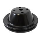 CJ Classic Trucks Water Pump Pulley 1-Groove Steel Black Small Block Chevy Engine Chevrolet C10 1969-1985
