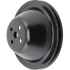 CJ Classic Trucks 2-Groove Water Pump Pulley Steel Black For Long Water Pump Small Block Chevrolet 1969-1985