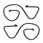 Scott Drake Roof Rail Weatherstrip Seal Pair Mustang Fastback/ Mach 1 69-70