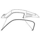 Roofrail Weatherstrips Pair Mustang Fastback 1965-1966