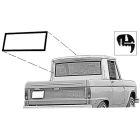 Rear Window Weatherstrip Half Cab With Groove For Chrome Trim Bronco 1966-1977