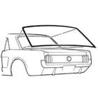 CJ Classics Window Weatherstrip Rear Mustang Coupe 1965-1966