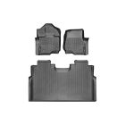 WeatherTech FloorLiners Black Front/ Rear Set For Front Bucket Seat F-150 2015-2018