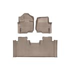 WeatherTech FloorLiners Tan Front/ Rear Set For Front Bucket Seats Extended Cab F-150 2015-2018