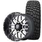 XD Series Grenade Wheel/ Tire Package 20"X9" F-150 09-26/ Raptor 10-214/ 17-26 Satin Black w/ Machined Face