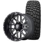 XD Series Grenade Wheel/ Tire Package 18"X9" F-150 09-26/ Raptor 10-14/ 17-26 Satin Black/ Milled