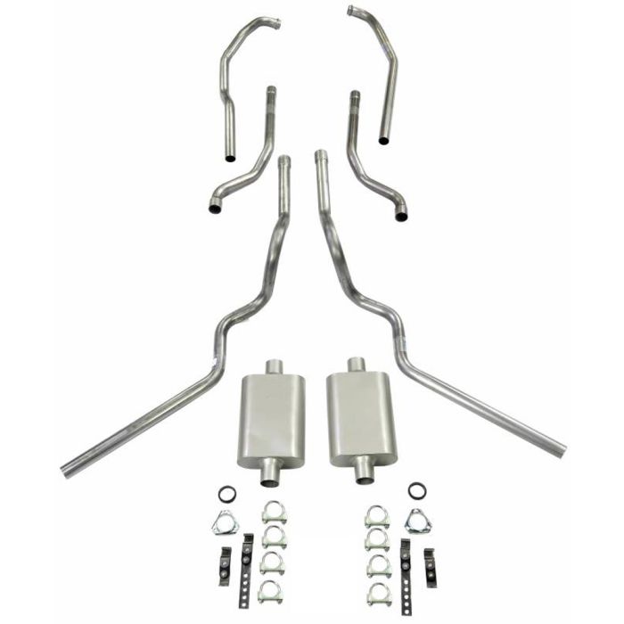 CJCT Aluminized Steel Dual Side Exit Exhaust System