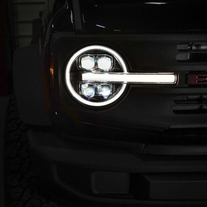 AlphaRex 880259 Bronco Headlights Nova-Series Projector Alpha-Black