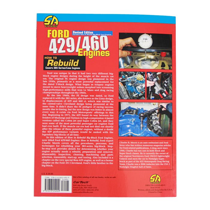 CarTech SA162 Book How To Rebuild Ford 429 And 460 Big Block Engine