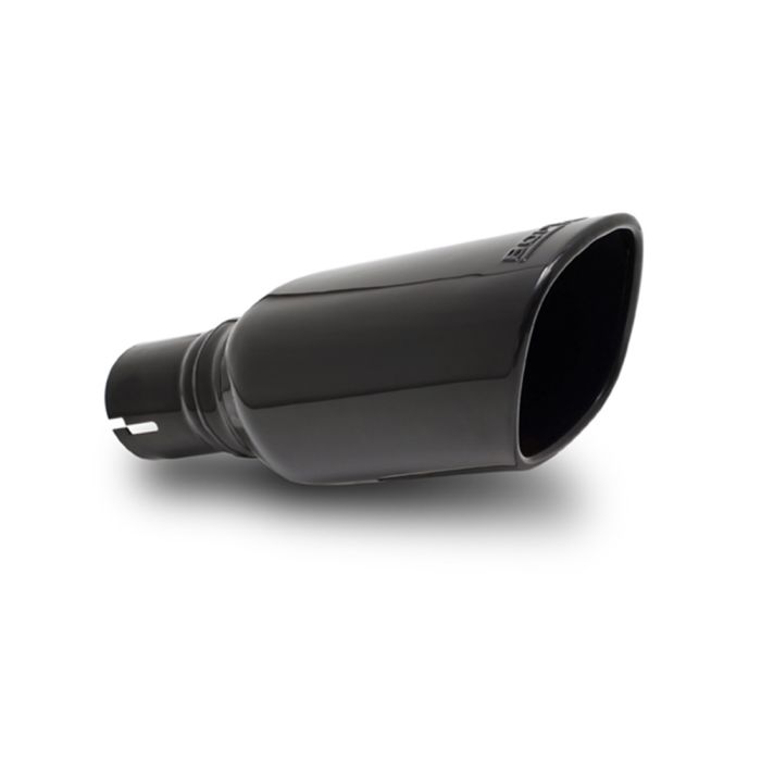 APS 2.5 Inch Inlet 3 Inch Outlet Angle Cut Rolled Chrome Exhaust Tip - TRC040