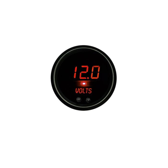 Intellitronix Voltmeter Gauge LED Digital Black Bezel