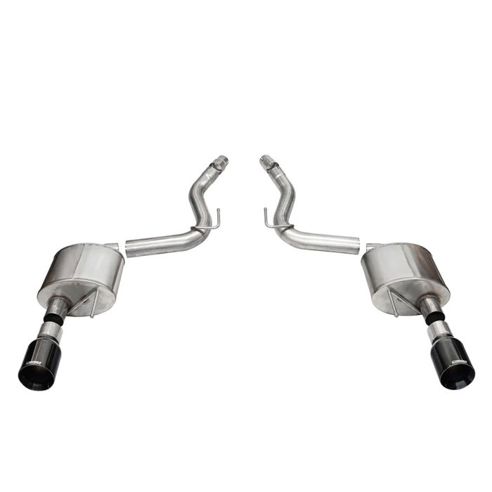 Corsa 21253BLK Mustang Axle-Back Exhaust System 4.5â Blk Tips 2024