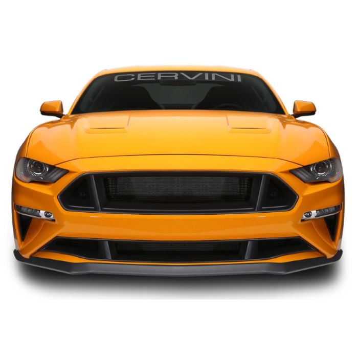 mustang6g lip under cervini c series Cervinis C-Series Chin Spoiler And Grille combo Cervinis c series chin spoiler