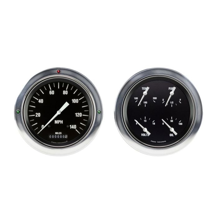 Classic Instruments Hot Rod Speedometer/ Quad Gauge Set Chevy Truck 54-55