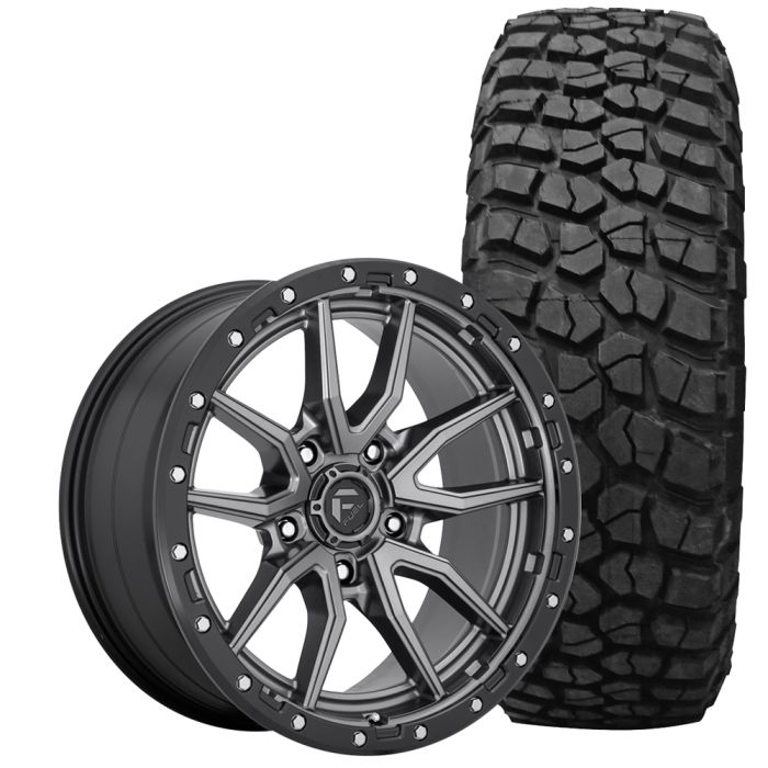 Fuel F-150/Raptor Rebel 6 Wheel And Tire Package 20x9 Anthracite 2009-2023