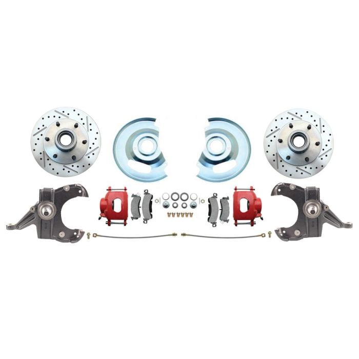 CJ Classics 2.5” Drop Front Disc Brake Conversion Wheel Kit