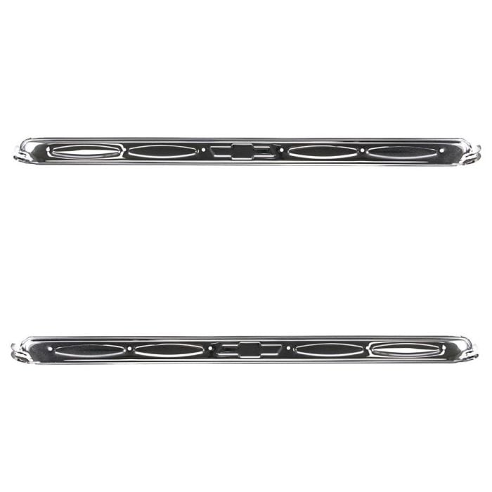 Chrome Door Sill Plates W/ Hardware For 1967-1972 Chevy C10 GMC – 1-Year Warranty - View #3