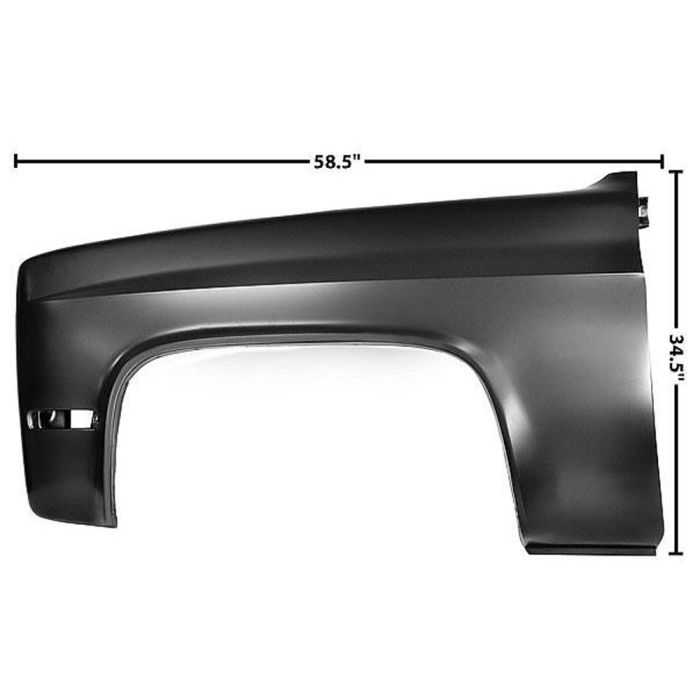 1097M Chevrolet/GMC Fender Stamped Steel Front Driver Side Truck 1981-1987