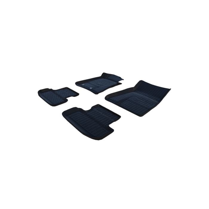 Car Rubber Floor Mats for All Weather Sedan SUV Truck 3 PC Set