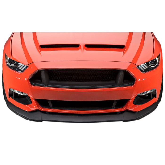 mustang6g apr lip under cervini c series Cervini 4442 Mustang Front Chin Spoiler C-Series Textured Matte Black  V6/EcoBoost/Base GT 2015-2017