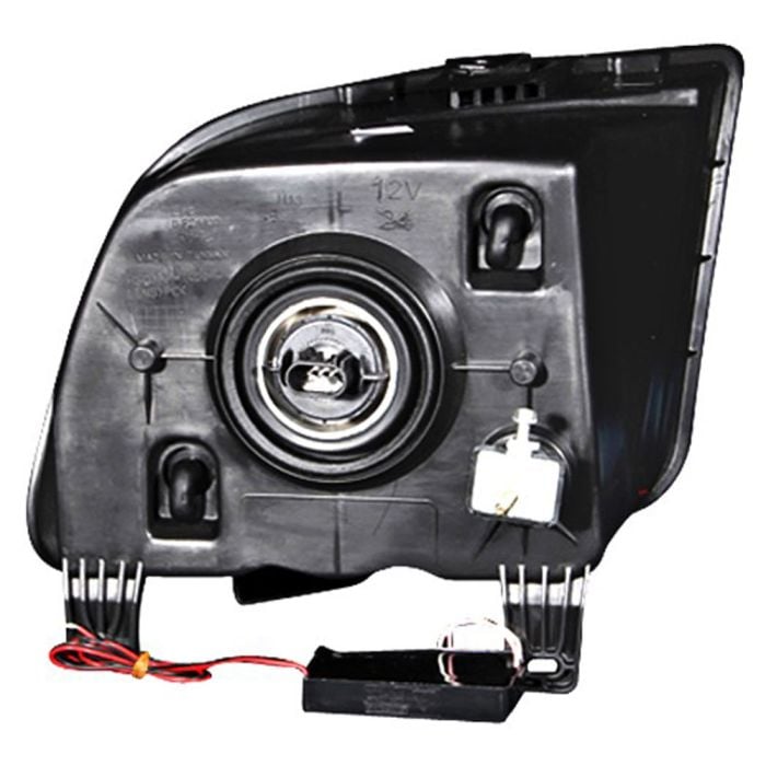 Mustang Headlight With Halo Ring Pair V6/GT 2005-2009