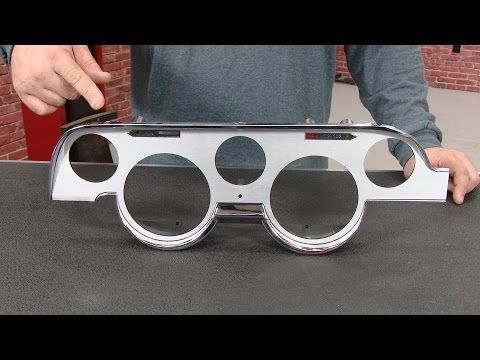 Scott Drake C7ZZ-10838-AL Mustang Custom Instrument Bezel Brushed