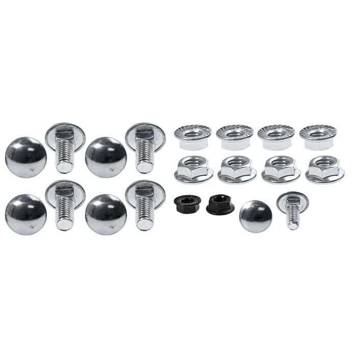 Tornillos De Parachoques Para Ford Falcon 1960-1970 - 6 Unidades Con Tuercas, Acero Inoxidable