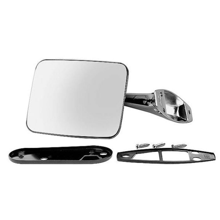 1970-72 Chevy Truck Chrome Outside Rearview Mirrors - Pair For Squarebody Pickups