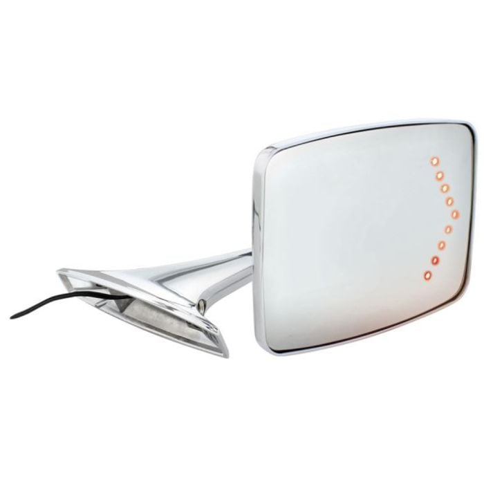 CJ Classic Trucks C10 Exterior Mirror Chrome With LED Arrow 1973-87