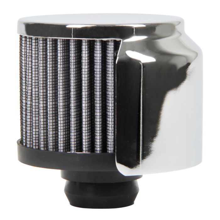 CJ Classics Oil Breather Cap 3 Push In Chrome Open Filter With Shield CJ Classics Oil Breather Cap 3 Push In Chrome Open Filter With Shield