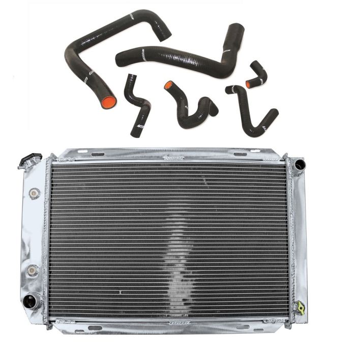 Champion Mustang Radiator 2-Row Aluminum With Mishimoto Silicone