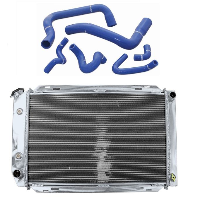 Champion Mustang Radiator 2-Row Aluminum With Mishimoto Silicone