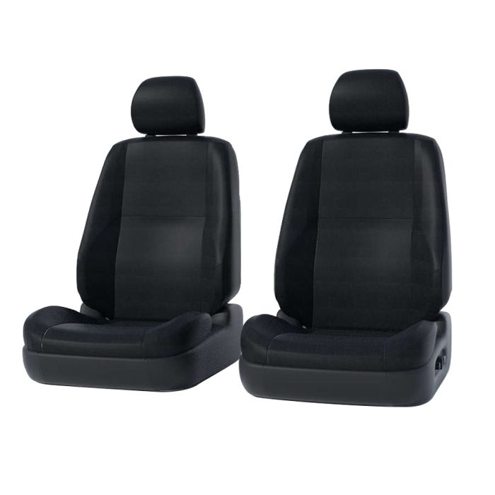 Covercraft GTF76ENBK Blck Front Seat Covers Mustang 50L 9093