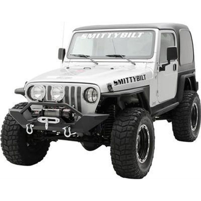 Black Jeep Flat Fenders