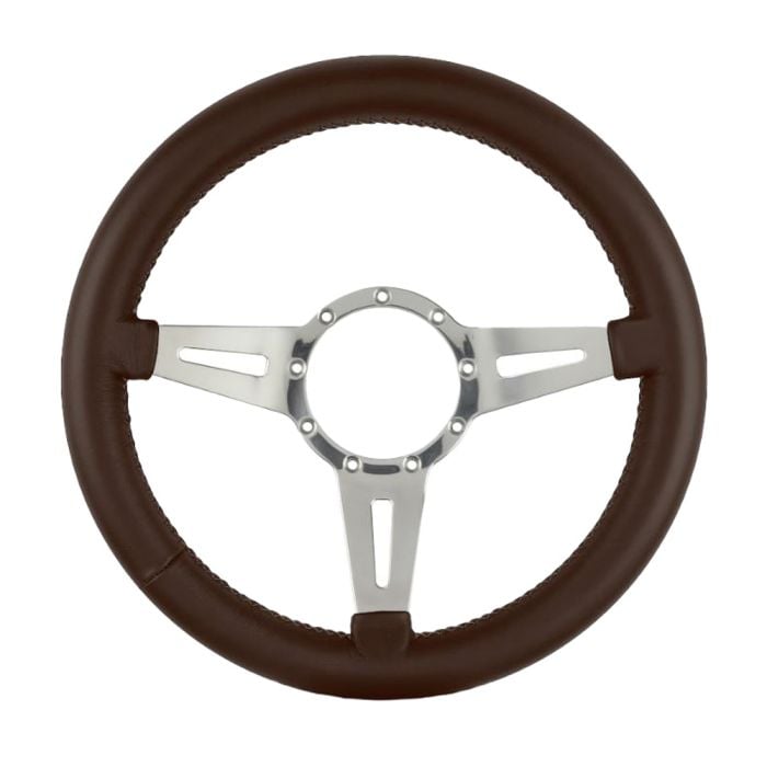 Lecarra Mk4 Elegante Thick Steering Wheel W/ Polished Spokes